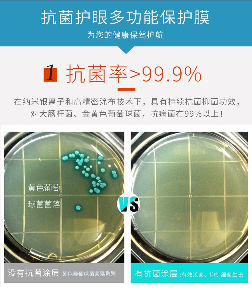 pet抗菌膜99.9%的抗菌率